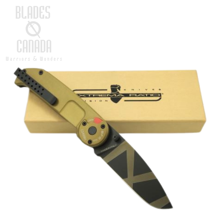 Extrema Ratio BF2 CD Folding Knife, Bohler N690, Aluminum Desert Warfare